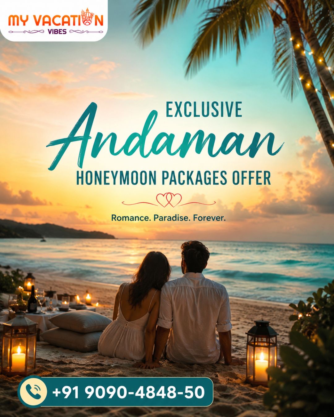  Exclusive Andaman Honeymoon Packages Offer – +91 9090-4848-50