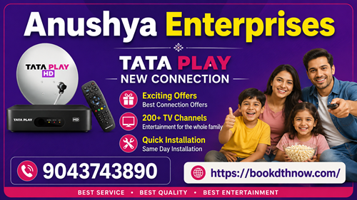  Tata Play New Connection in Nagapattinam | Anushya Enterprises