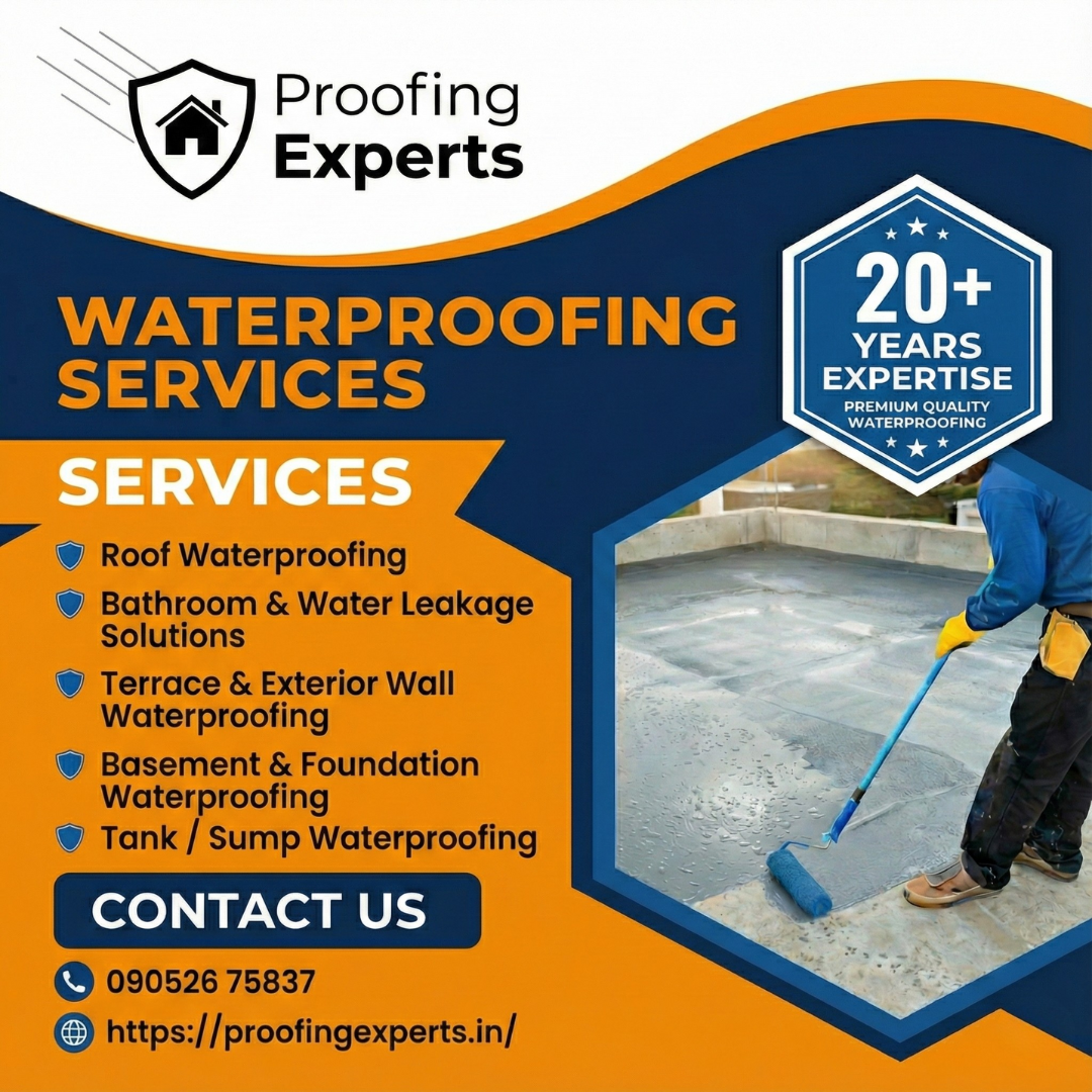  Waterproofing Experts | Waterproofing Services in Hyderabad | Waterproofing Contractors