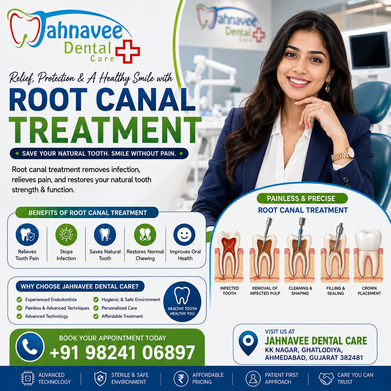  Best Root Canal Treatment in Ahmadabad – Painless and Expert Care