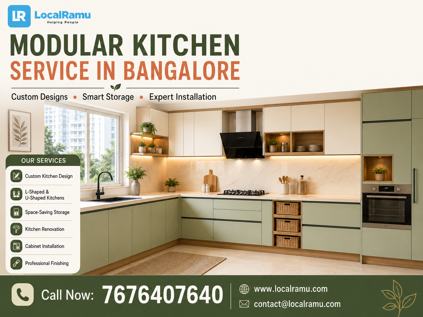  Expert Modular Kitchen Service in Bangalore with LocalRamu