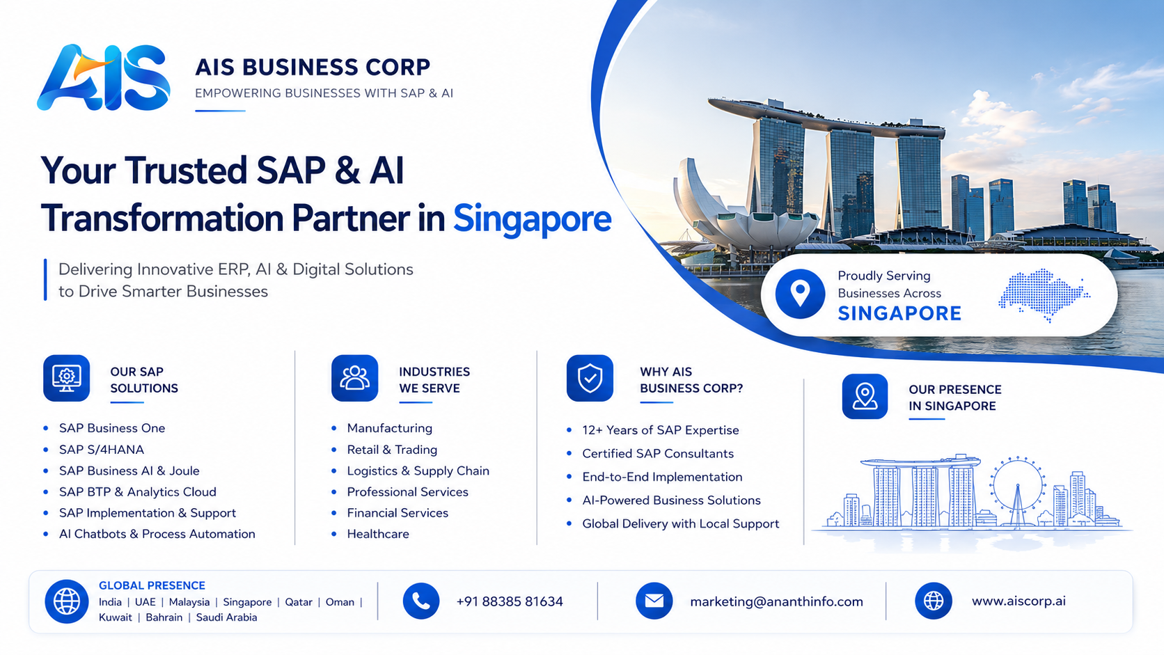  sap business one partners in singapore