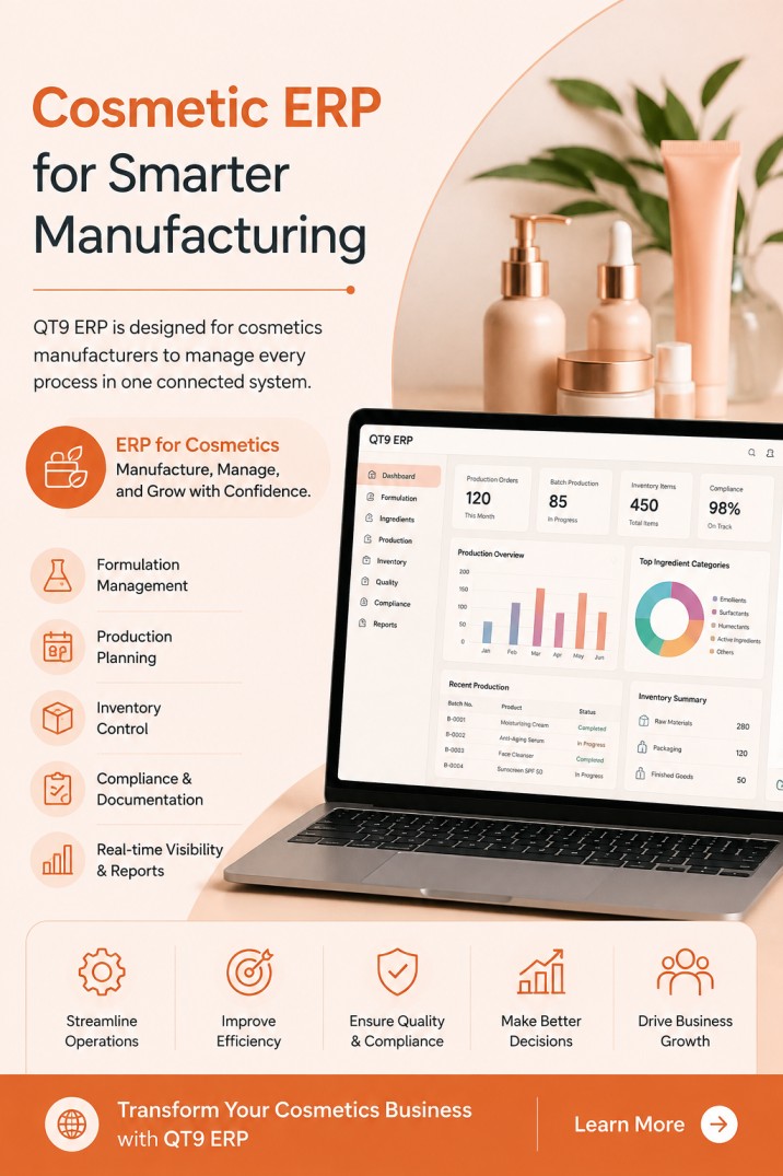  Cosmetic ERP for Smarter Manufacturing
