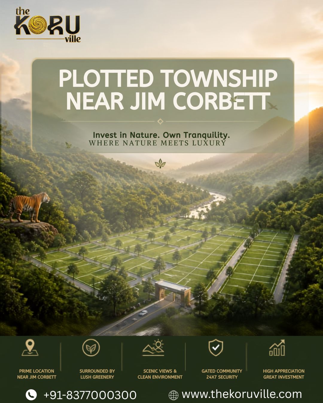 Invest in a Plotted Township Near Jim Corbett