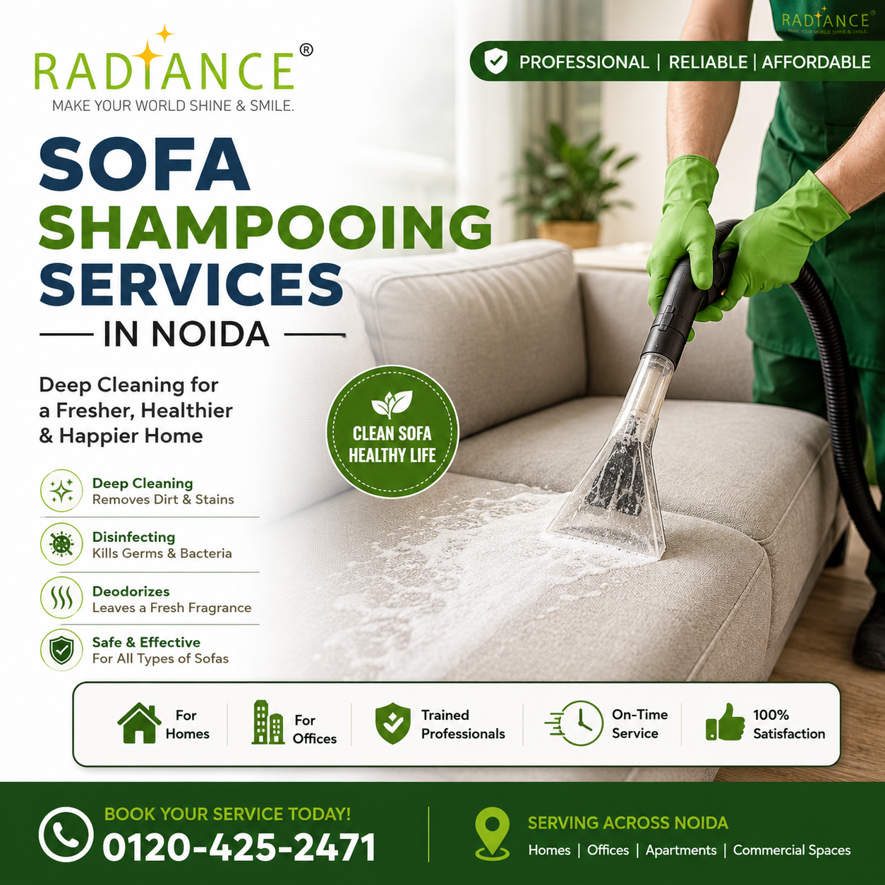  Professional Sofa Shampooing Services in Noida