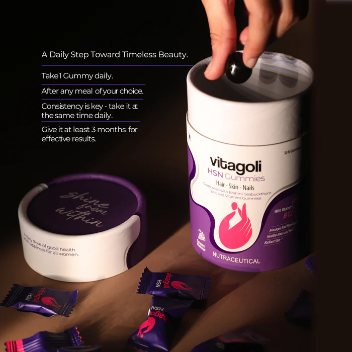  Strong hair, skin and nails gummies for complete health