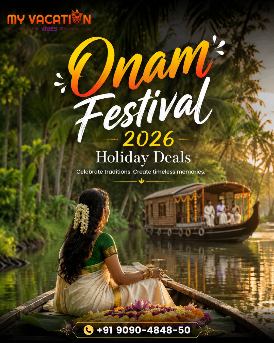  Onam Festival 2026 Holiday Deals – +91 9090-4848-50
