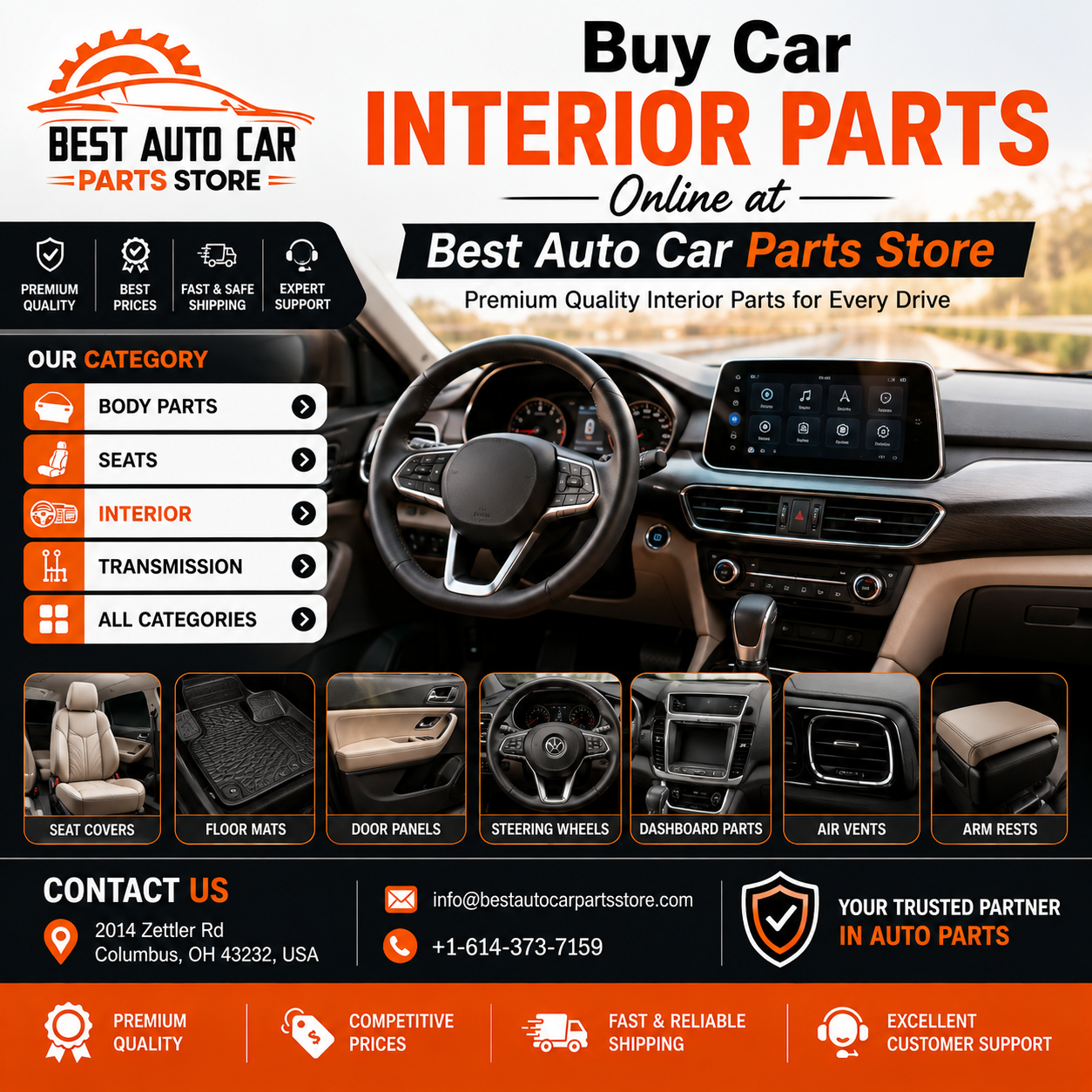  Buy Car interior parts Online at Best Auto Car Parts Store