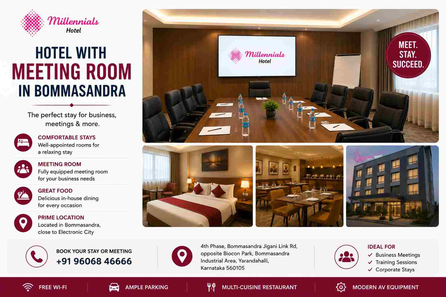  Hotel with Meeting Room in Bommasandra