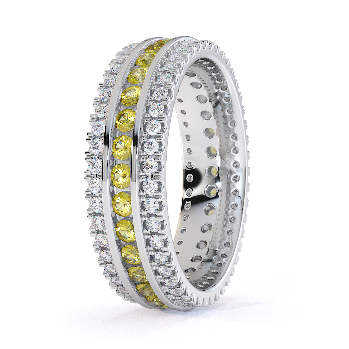  Yellow Sapphire Eternity Ring