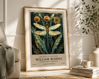  William Morris Dragonfly Wall Art for Elegant Home Decor & Timeless Style – Poster Master