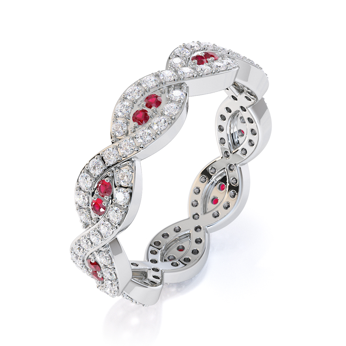  Ruby Eternity Rings