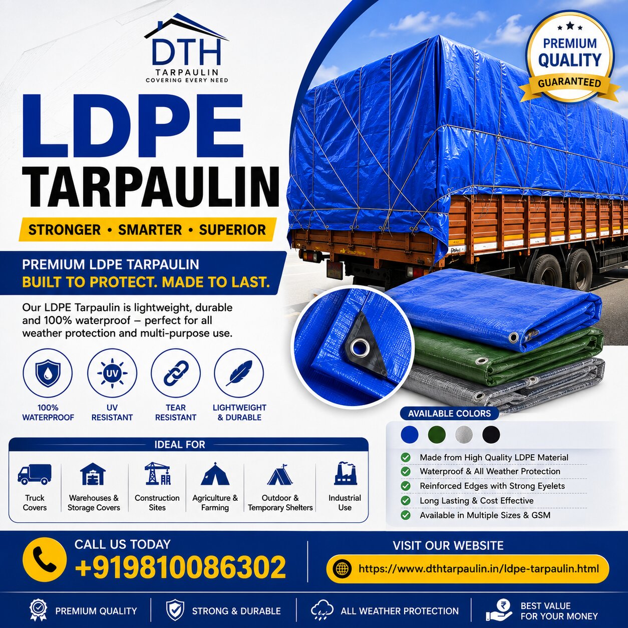  LDPE Tarpaulin Manufacturers in Delhi