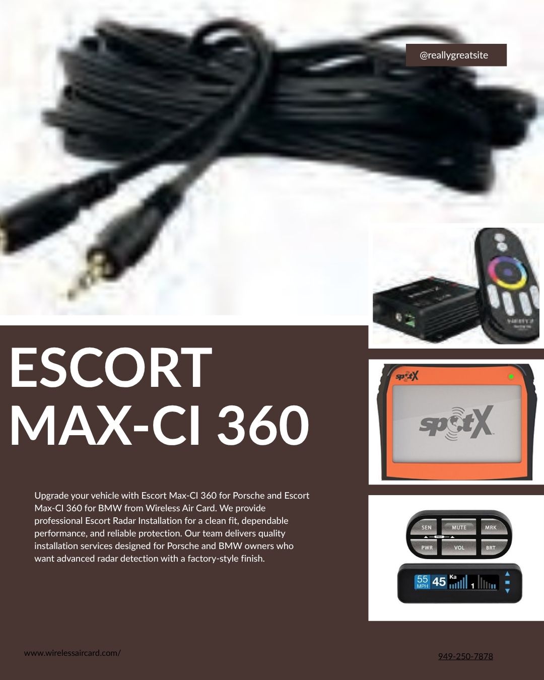  Escort Max-CI 360 for Porsche & BMW | Expert Escort Radar Installation