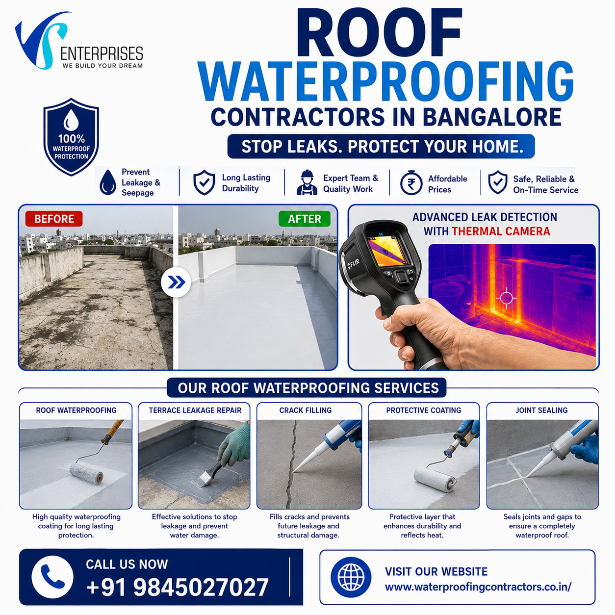  Roof waterproofing contractors in Bangalore