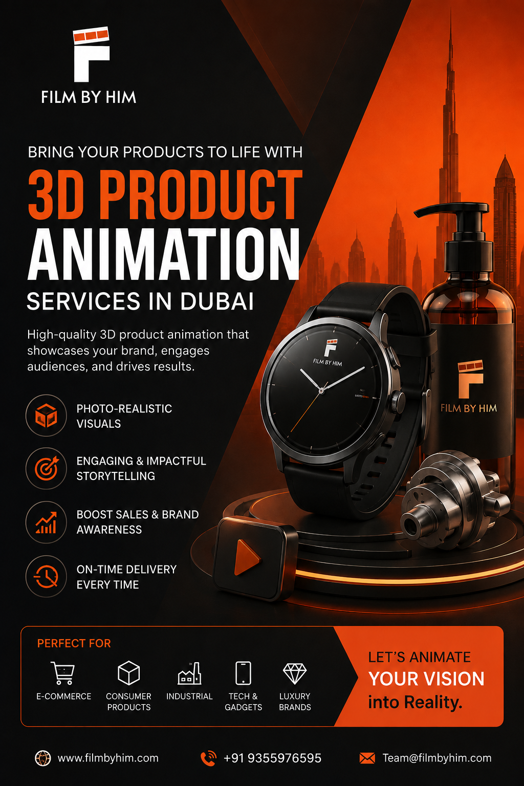 Best E Commerce 3D Product Animation services in Dubai