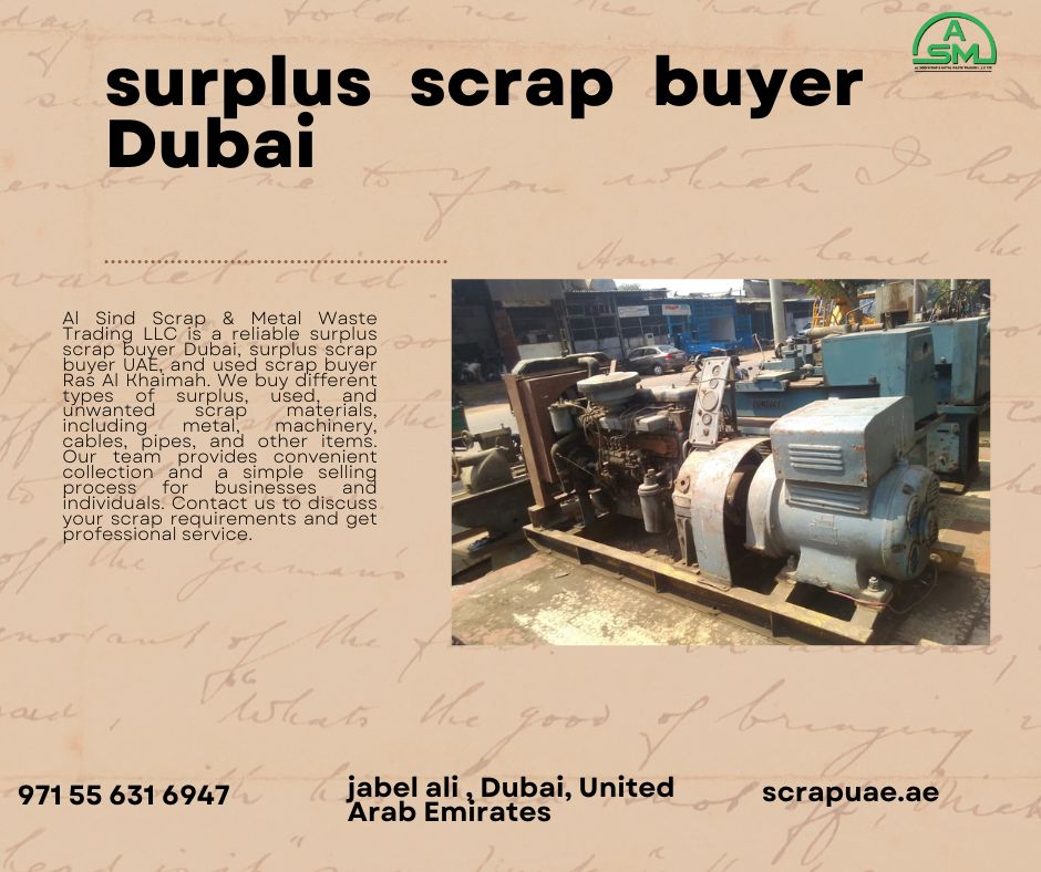  Surplus and Used Scrap Buyer Services in UAE