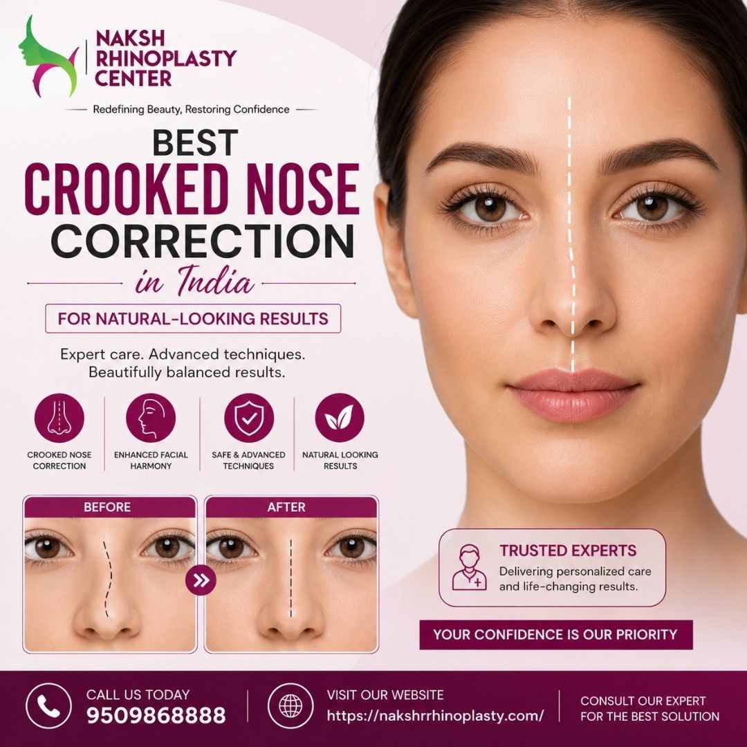  Best Crooked Nose Correction in India for Natural-Looking Results