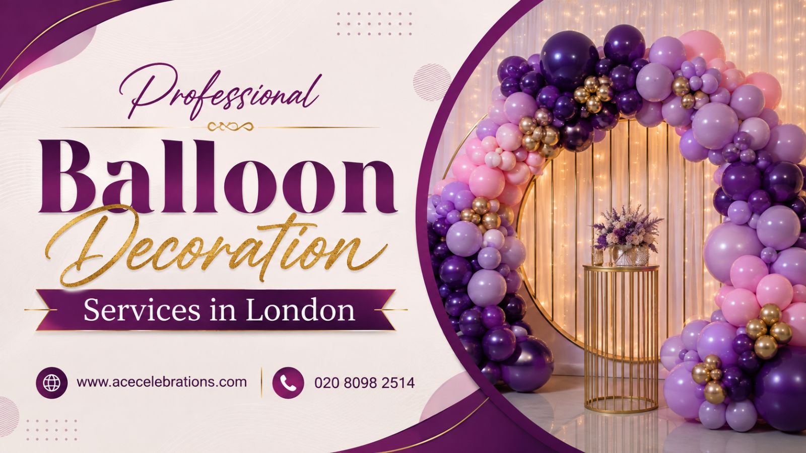  Professional Balloon Decoration Services in London