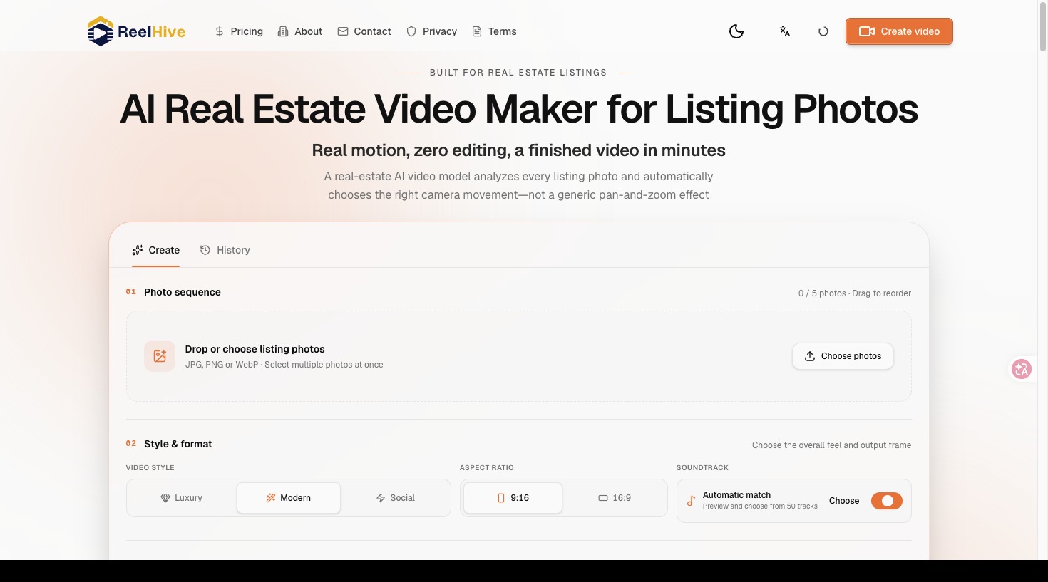  ReelHive - AI Real Estate Video Maker