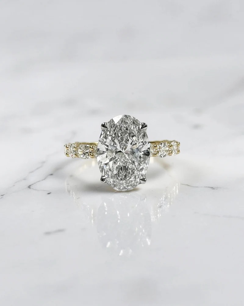  Premium East West Oval Diamond Band Timeless Sparkle