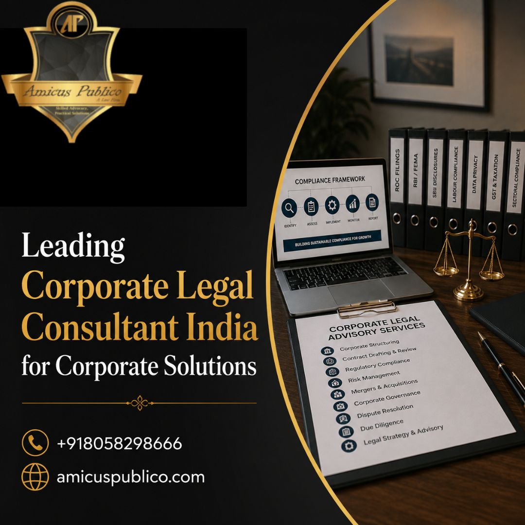  Leading Corporate Legal Consultant India for Corporate Solutions