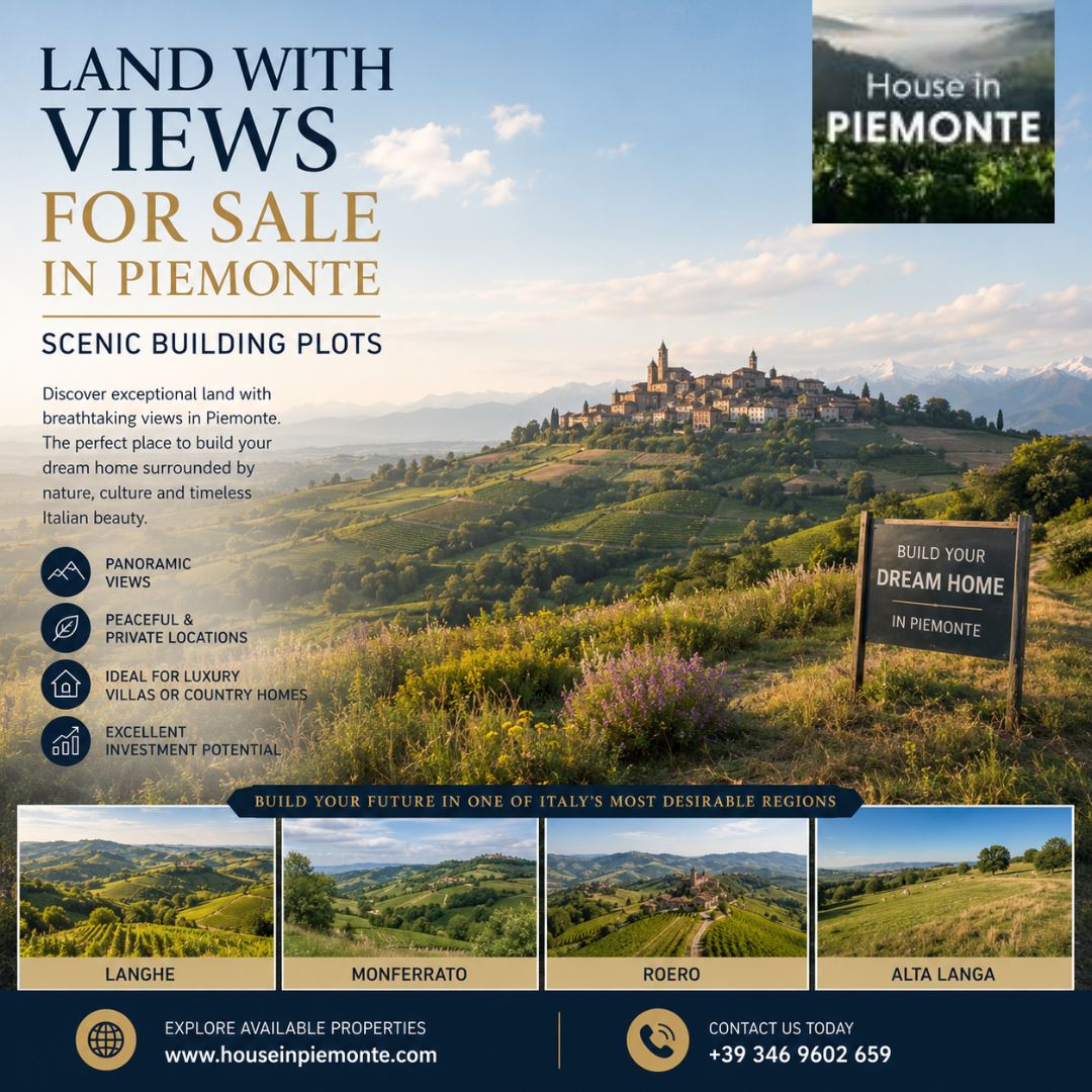  Land with views for Sale in Piemonte