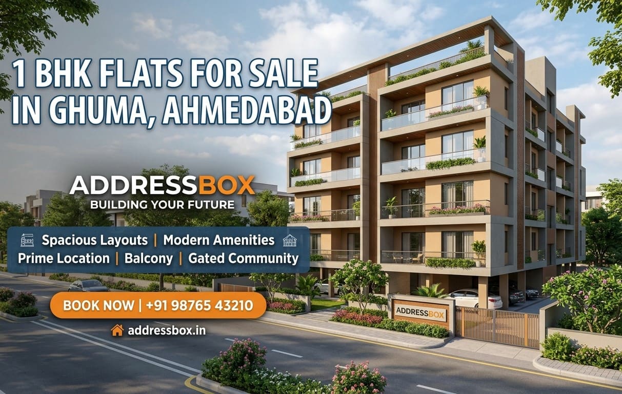  1 BHK Flats for Sale in Ghuma, Ahmedabad | Addressbox