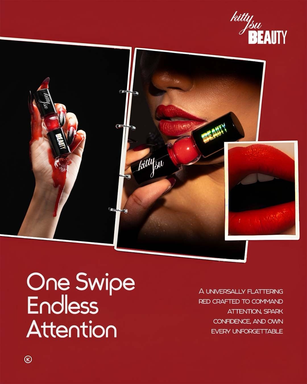  Kittysu Beauty - Long Lasting Bold Lipstick