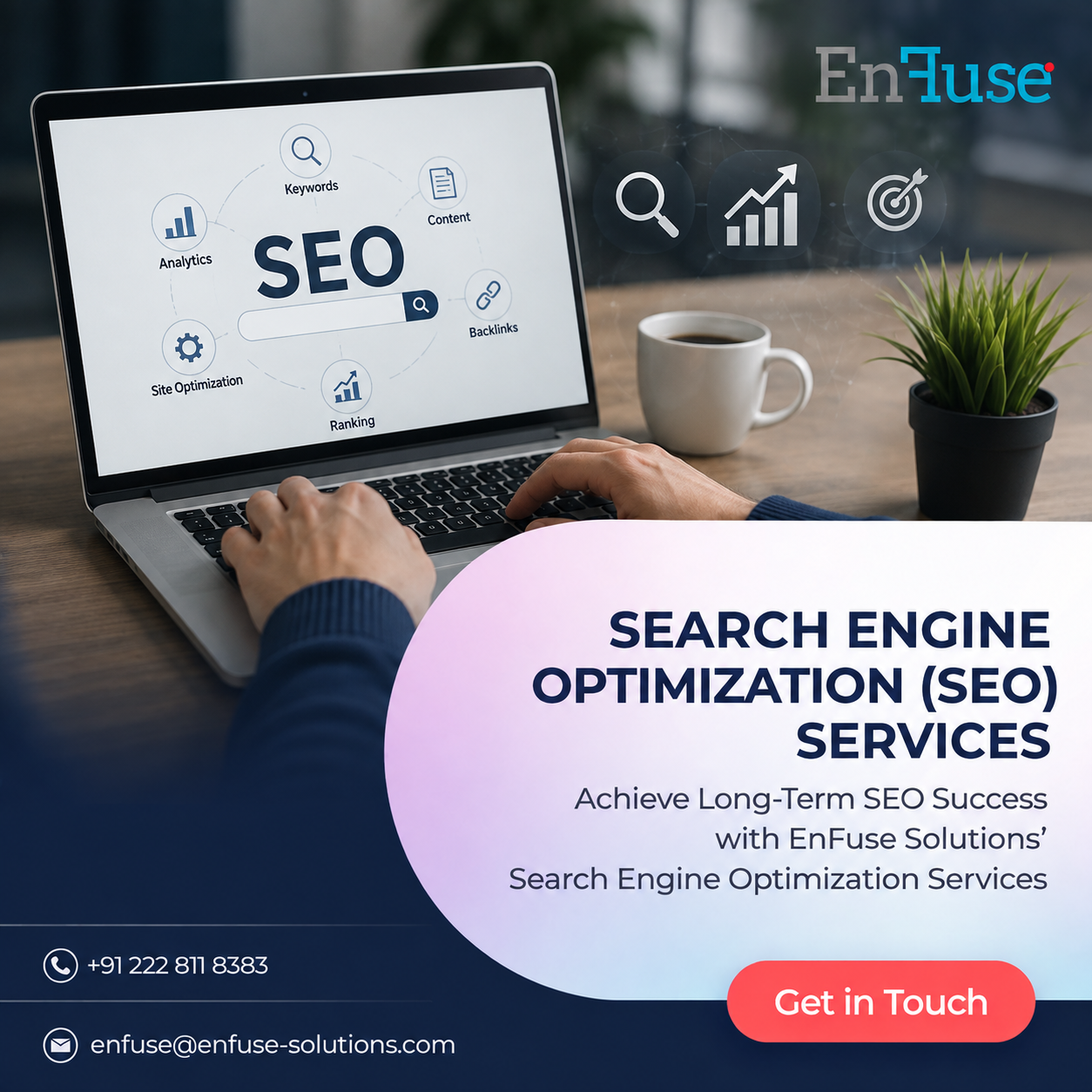  Achieve Long-Term SEO Success with EnFuse Solutions’ Search Engine Optimization Services