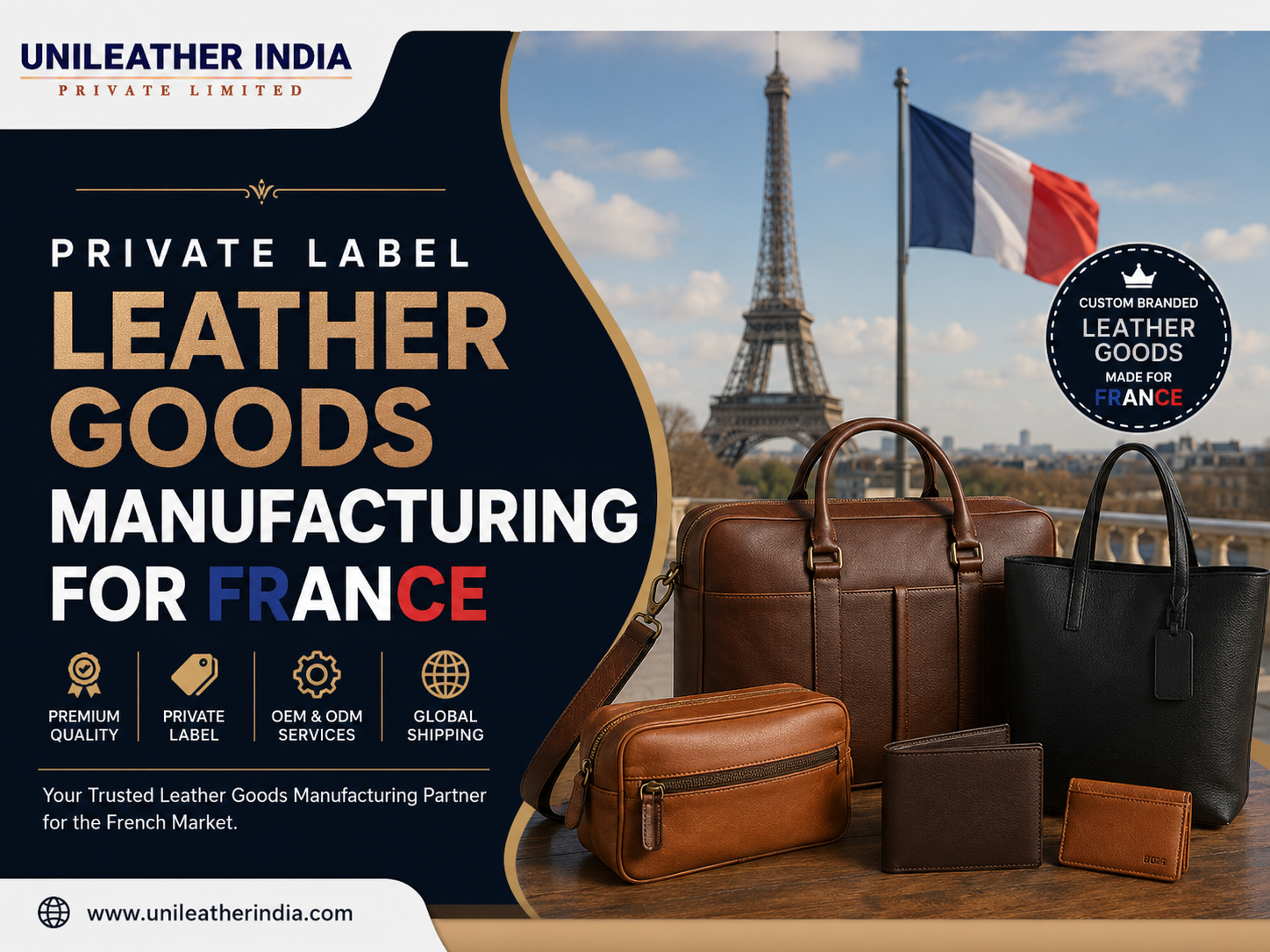 Private Label Leather Goods Manufacturing for France