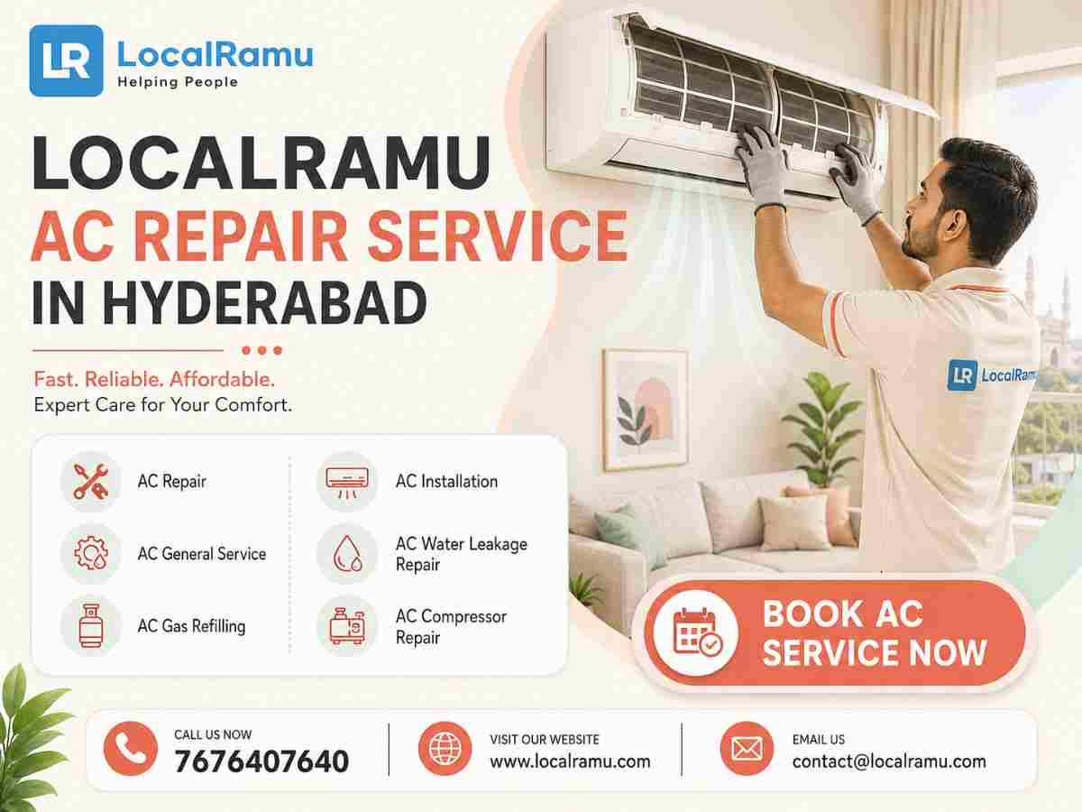  Stay Cool with LocalRamu AC Repair Service in Hyderabad