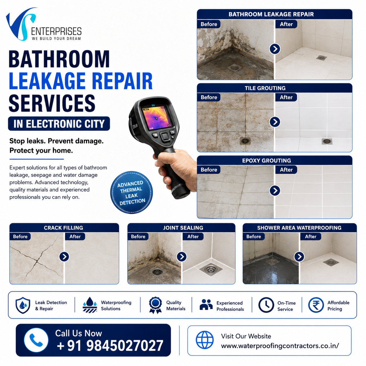  Bathroom leakage repair services in electronic city