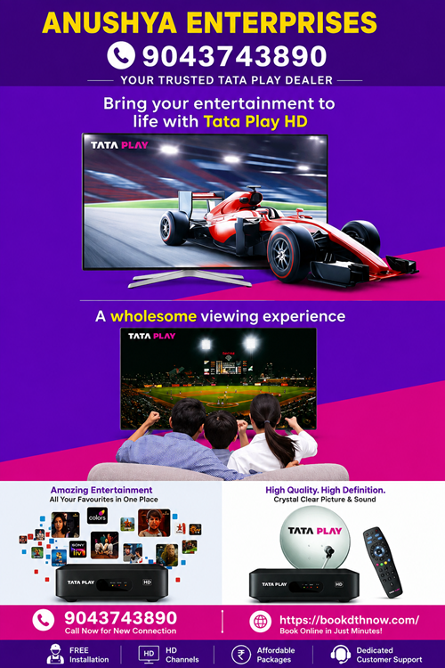  Tata Play New DTH Connection Offers in Tindivanam | 9043743890