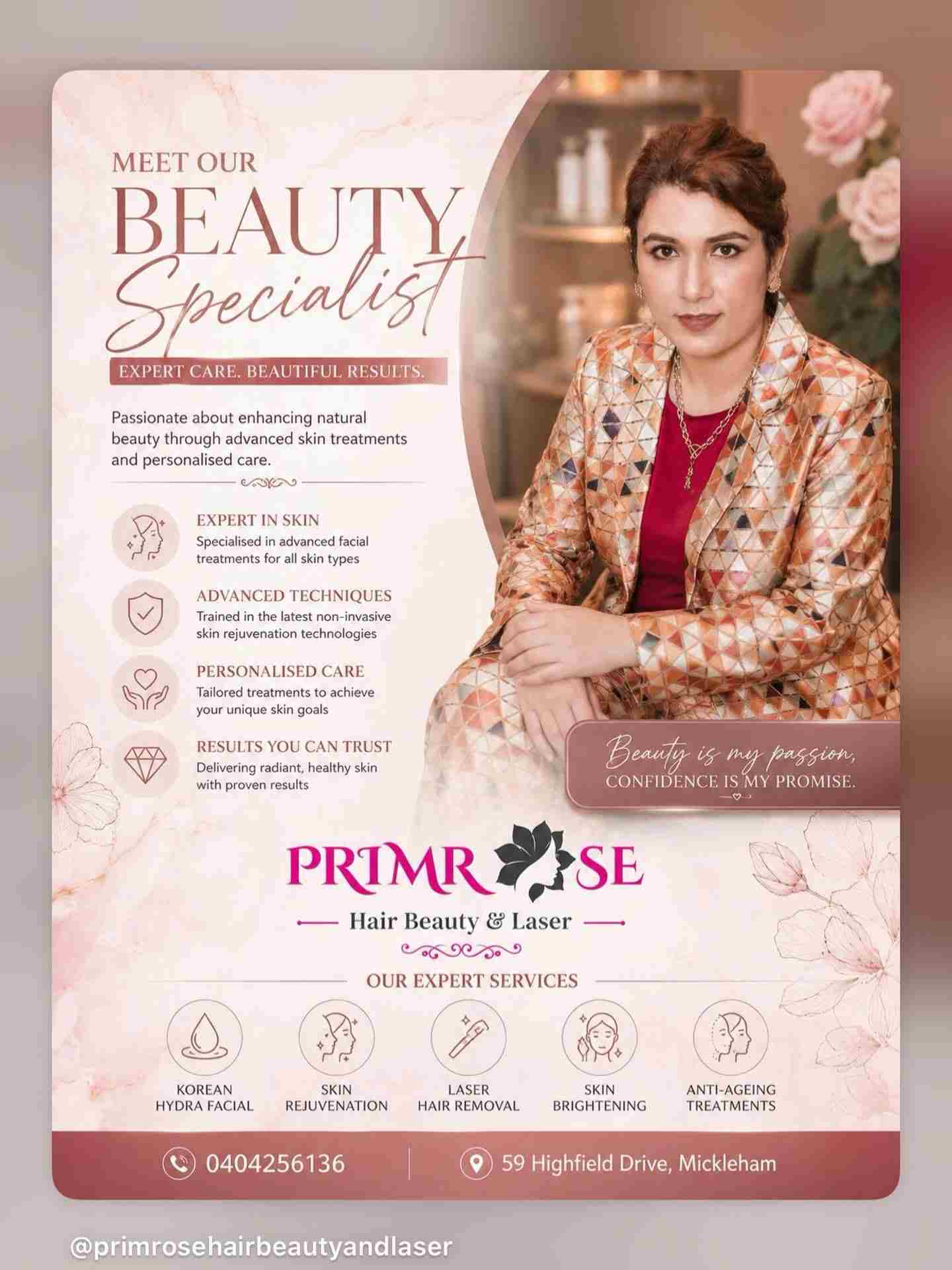  Hair, Beauty and Laser Treatments at Primrose in Mickleham