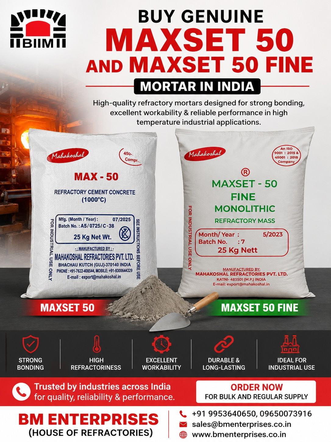  Buy Genuine Maxset 50 and Maxset 50 Fine Mortar in India