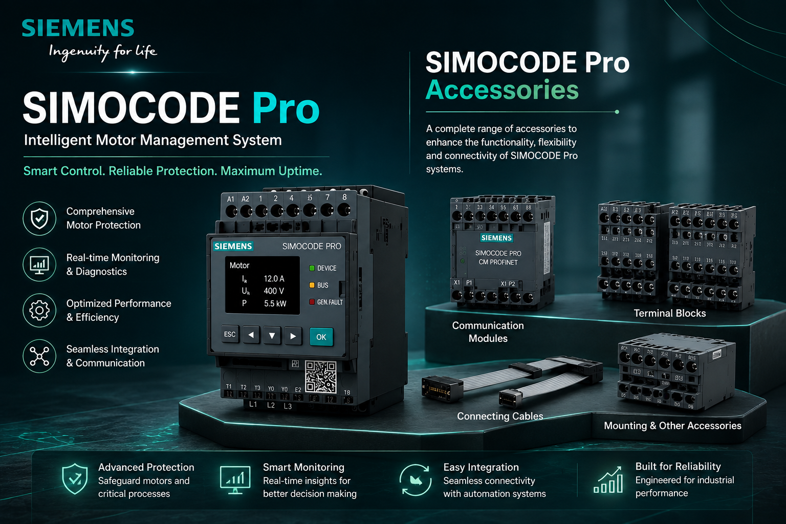  Siemens SIMOCODE Pro – Motor Management & Protection System | SB Smart
