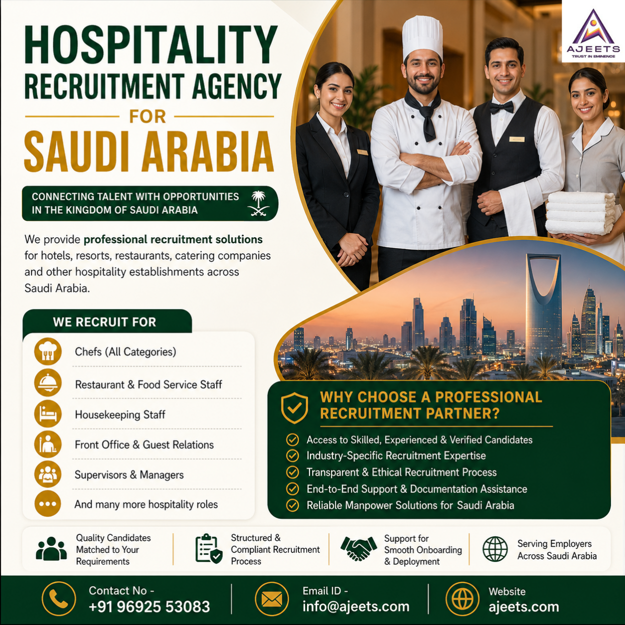  Hospitality Recruitment Agency for Saudi Arabia