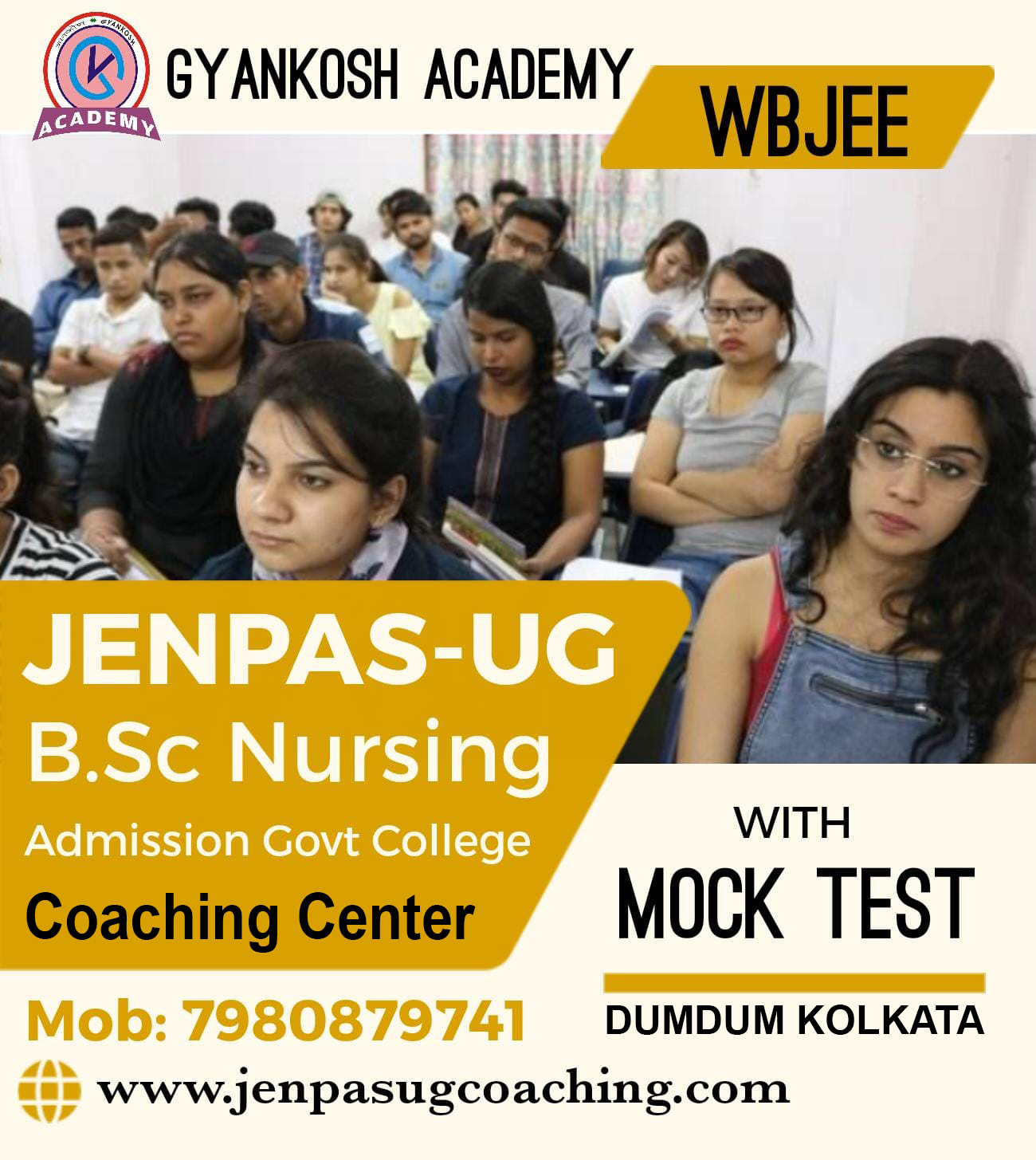  JENPASUG BSc Nursing Admission Joint Entrance Coaching Center Online Offline in Kolkata 2027