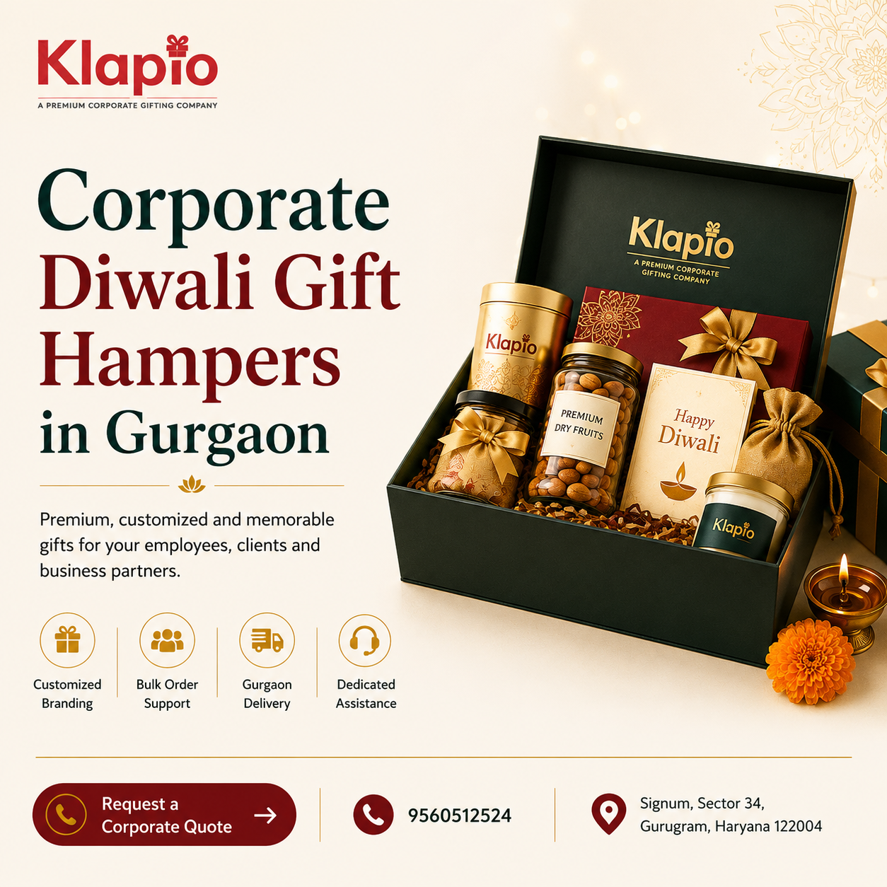 Corporate Diwali Gifts in Gurgaon | Klapio