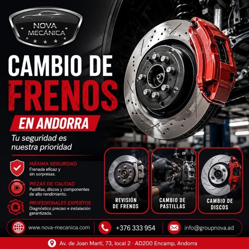  Cambio de Frenos en Andorra para una Frenada Más Segura