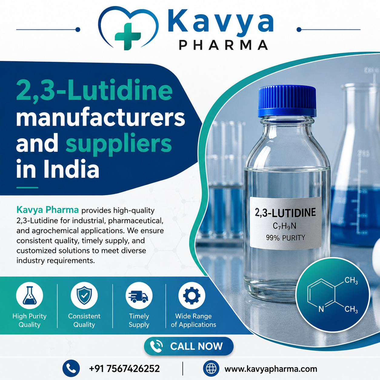  2,3-Lutidine manufacturers and suppliers in India