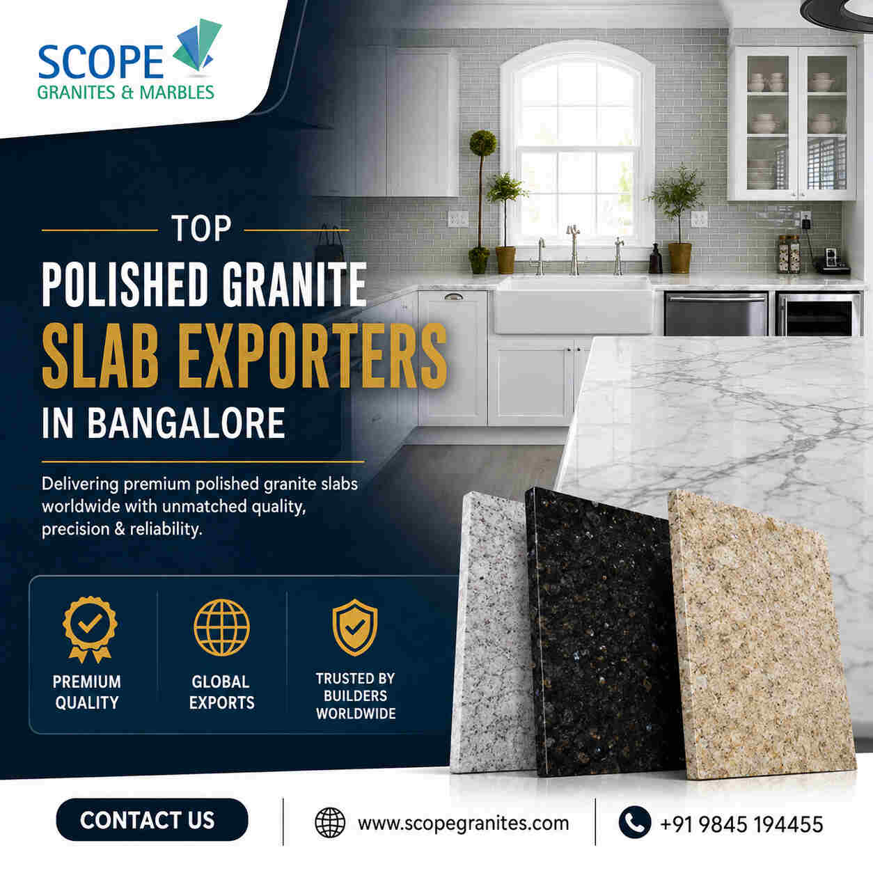  Top Polished Granite Slab Exporters in Bangalore