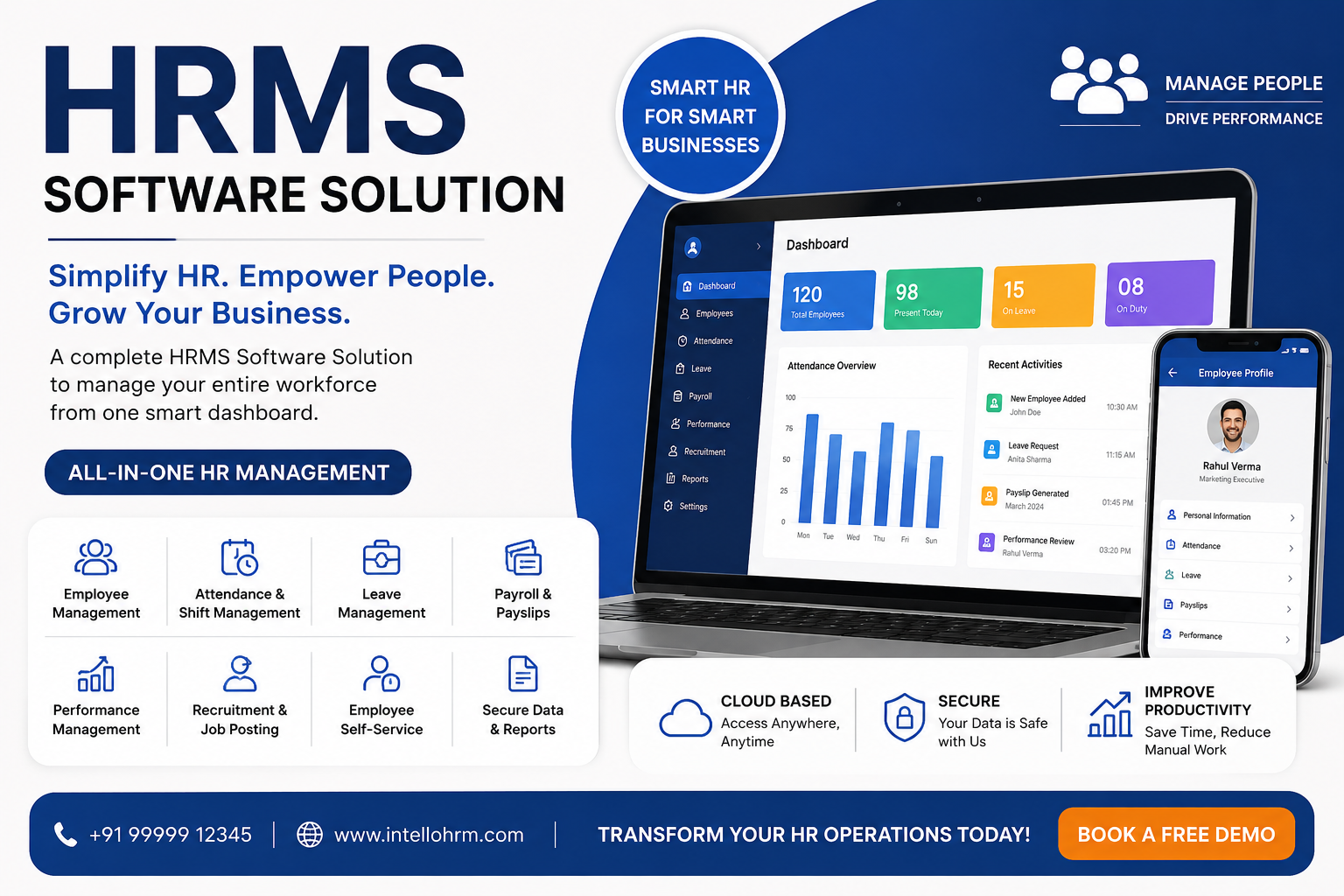  IntelloHRM – Smart HRMS Software Solution for Modern Businesses