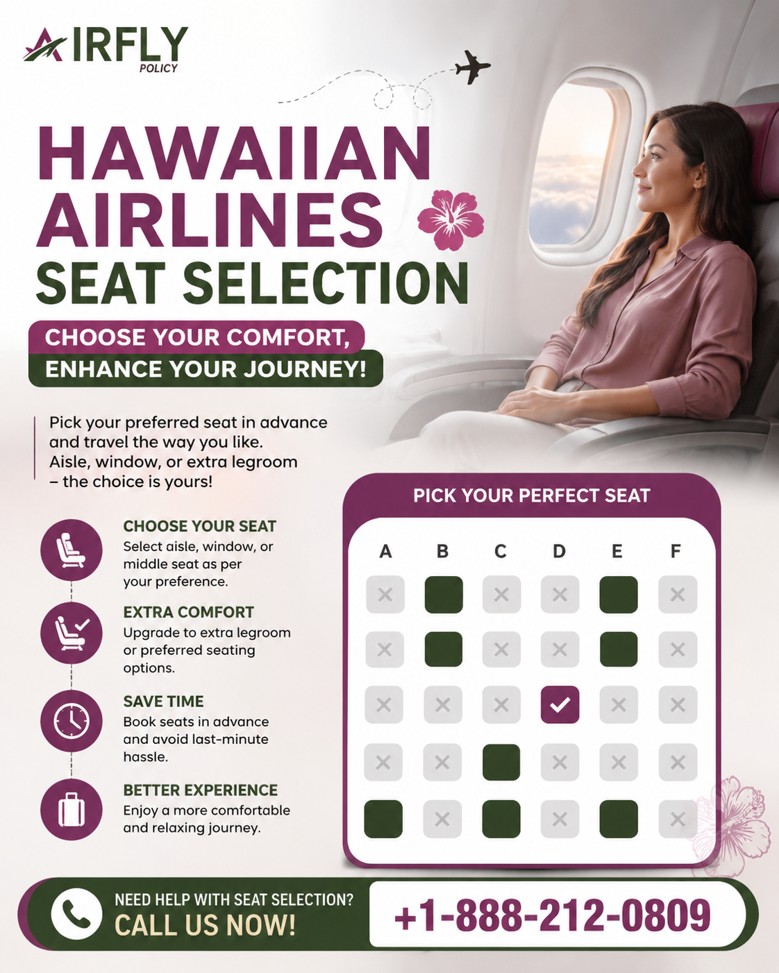  Hawaiian Airlines Seat Selection Help – Call +1-888-212-0809