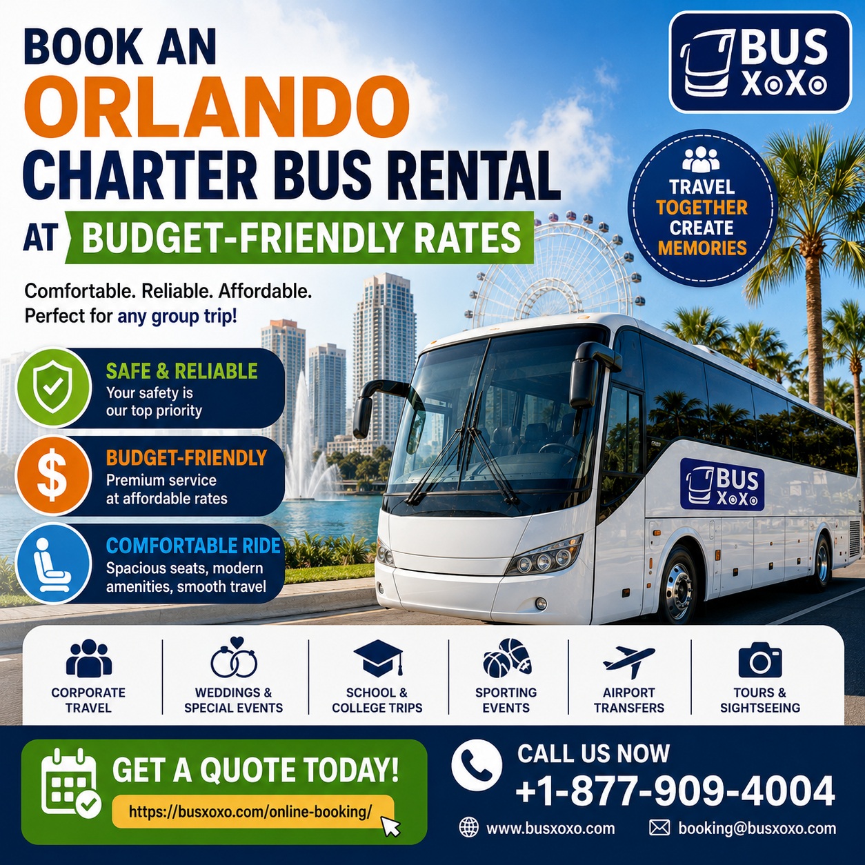  Book an Orlando Charter Bus Rental at Budget-Friendly Rates