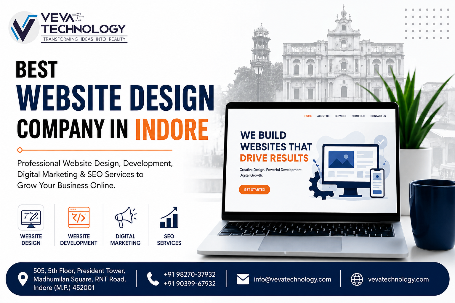  Professional Website Development & Design Company in Indore | Veva Technology