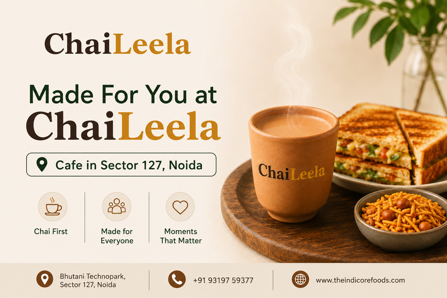  Best Chai in Noida | Indian Tea Cafe & Tea Snacks at Chaileela