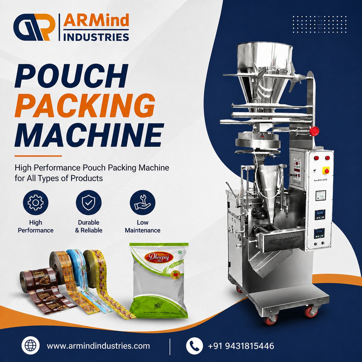  Pouch Packing Machine – Armind Industries
