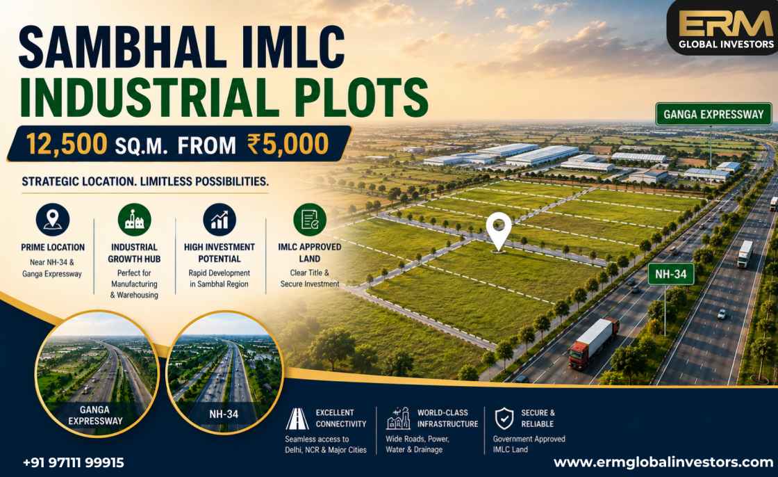  Sambhal IMLC Industrial Plots | 12,500 Sq.m. from ₹5,000